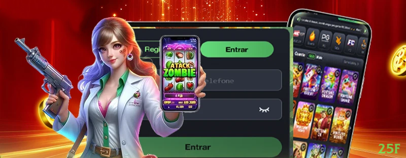 Imagem promocional dos jogos de lottery da 25f